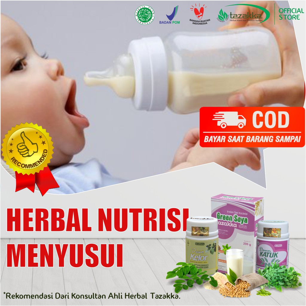

Nutrisi Menyusui Lancar ASI Booster Busui Ekstrak Daun Kelor Susu Kedelai Bubuk green soya ibu menyusui Daun Katuk Tazakka