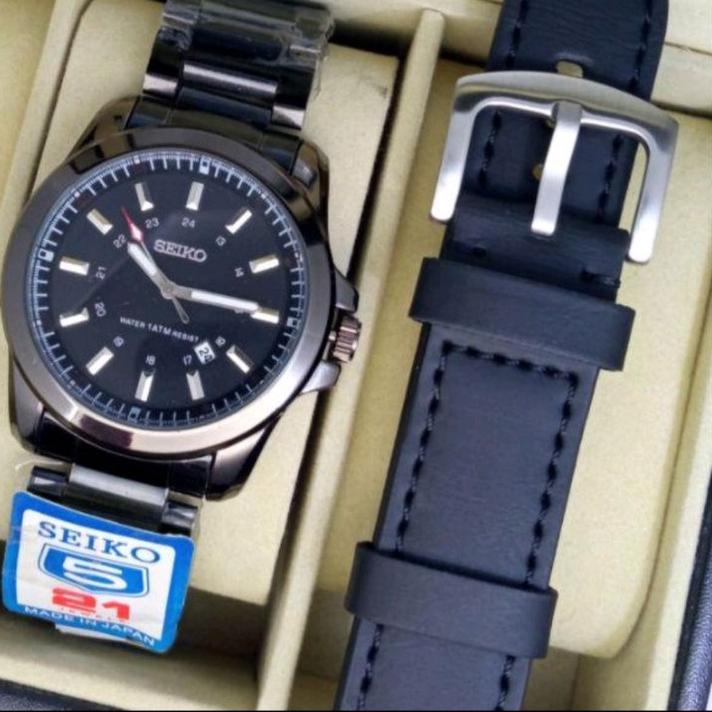 Harga Bersahabat.. Jam Tangan Pria SEIKO Water Resist FreeTali Kulit
