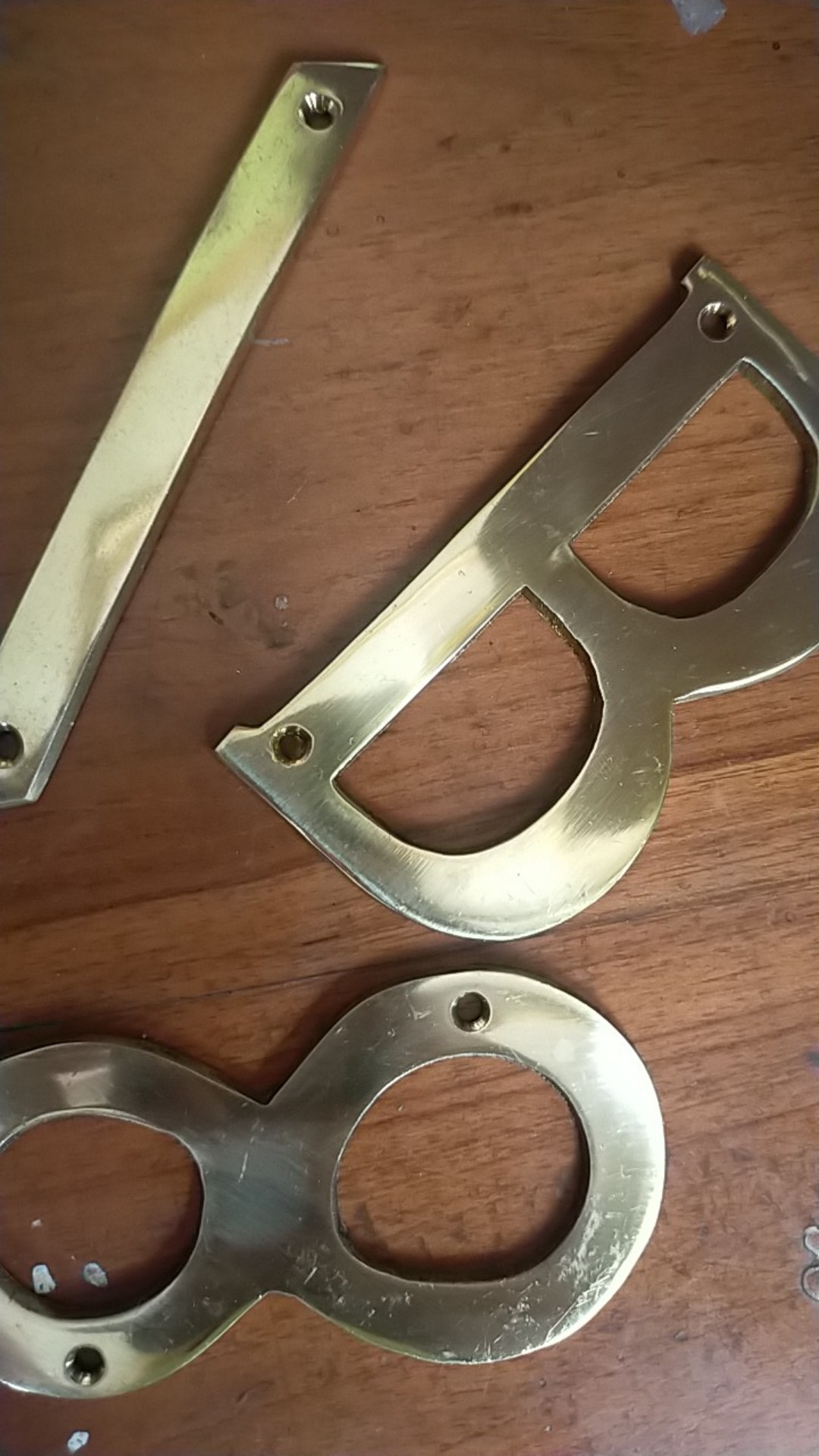 Huruf Angka Nomer Rumah Kuningan Tinggi 10 Cm Angka Nomor 7