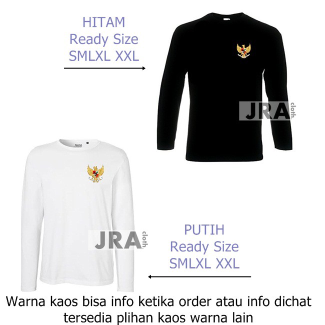 KAOS SHIRT BAJU LOGO GARUDA TIMNAS INDONESIA LENGAN PANJANG