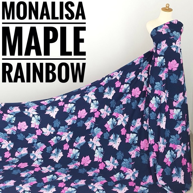 Kain Meteran Monalisa Maple Rainbow (0.5M)