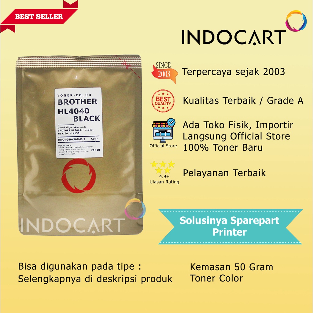 Serbuk Toner Warna Jepang-TN-240-Brother HL 3040 3070 DCP 9010-50gr