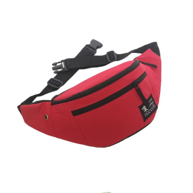 TAS SELEMPANG PRIA WAISTBAG RED OVAL