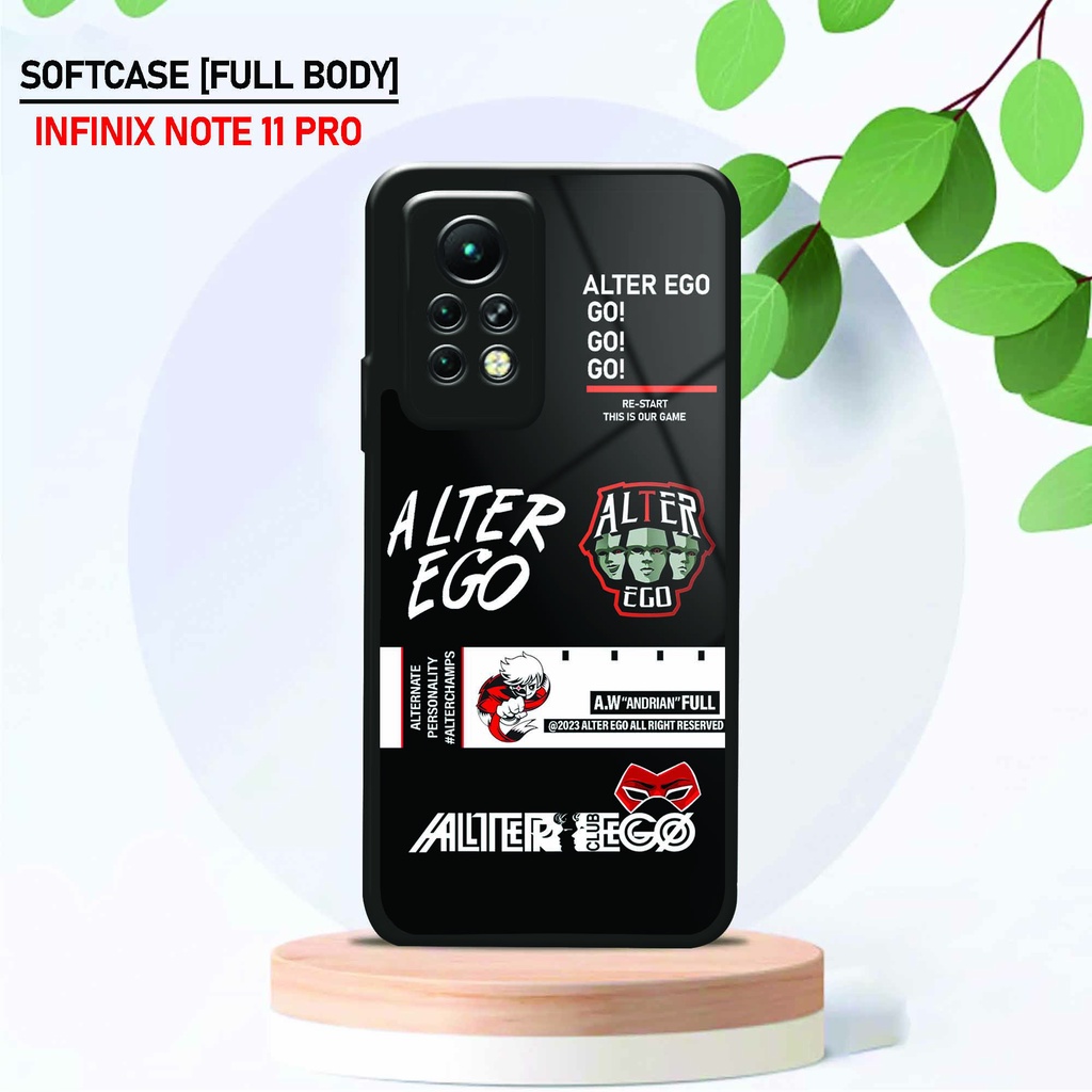 Softcase Kaca Infinix Note 11 Pro - Hardcase Glossy Infinix Note 11 Pro - Fashion [ Aesth Game ] - P