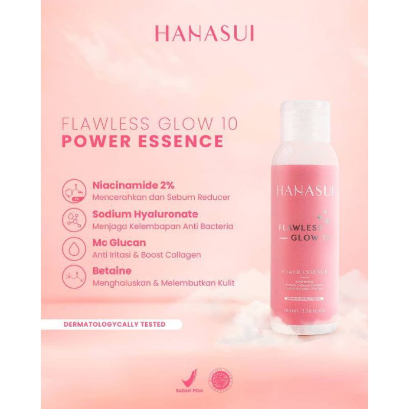 ★ BB ★ HANASUI Flawless Glow 10 Power Essence 100ml - Toner