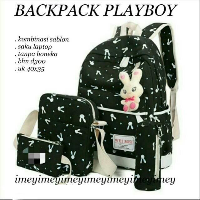 Tas Ransel Anak Sekolah playboy/tas ransel sekolah murah