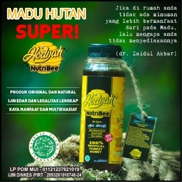 Madu hutan Hodijah Nutribee - Madu hutan asli berkhasiat