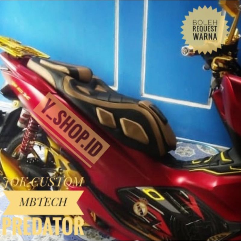 Jok Motor Modifikasi Full MBtech Pcx Model Predator