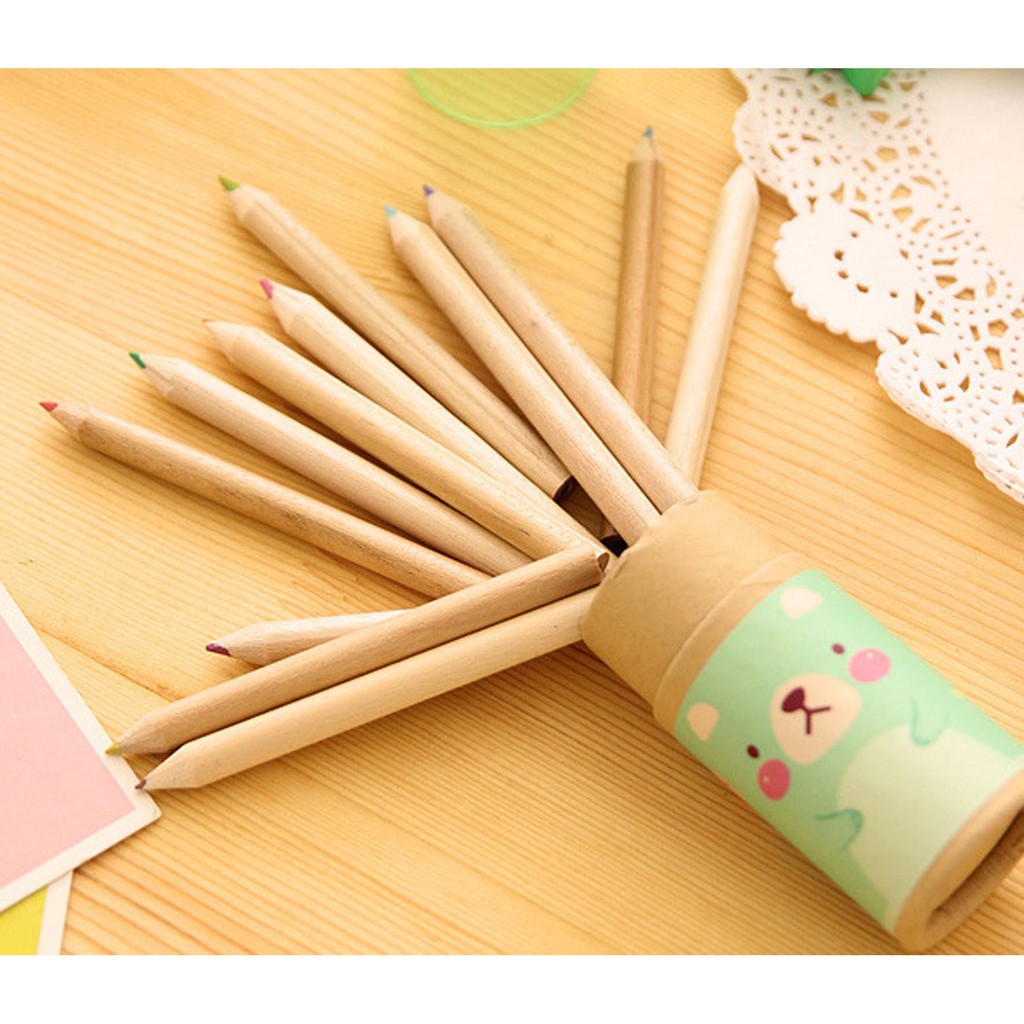 pensil warna beruang mini / Korean cute mini bear pencil color (4I3) SPE007