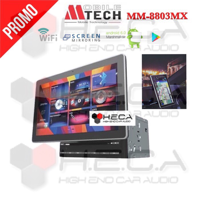 Mtech MM-8803MX Android 10 Head Unit Double Din Tape Mobil 8803