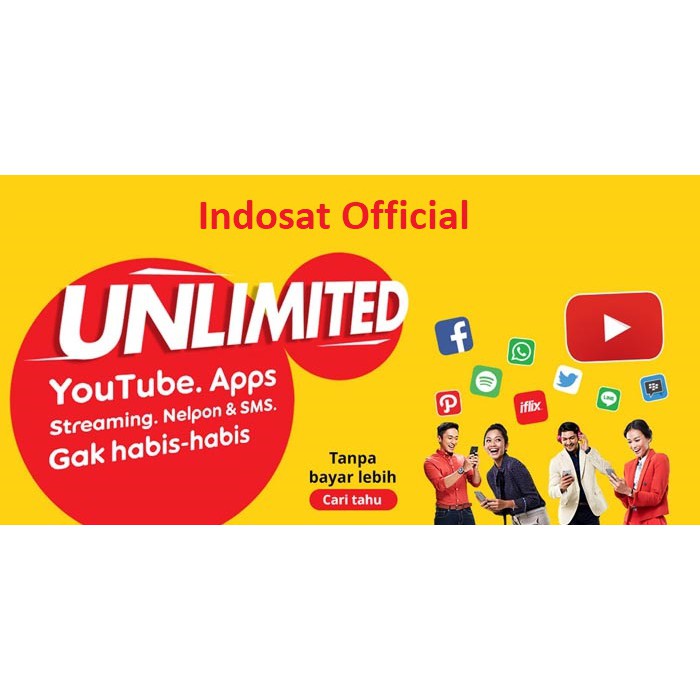 Paket Kuota Indosat UNLIMITED JUMBO+ Murah