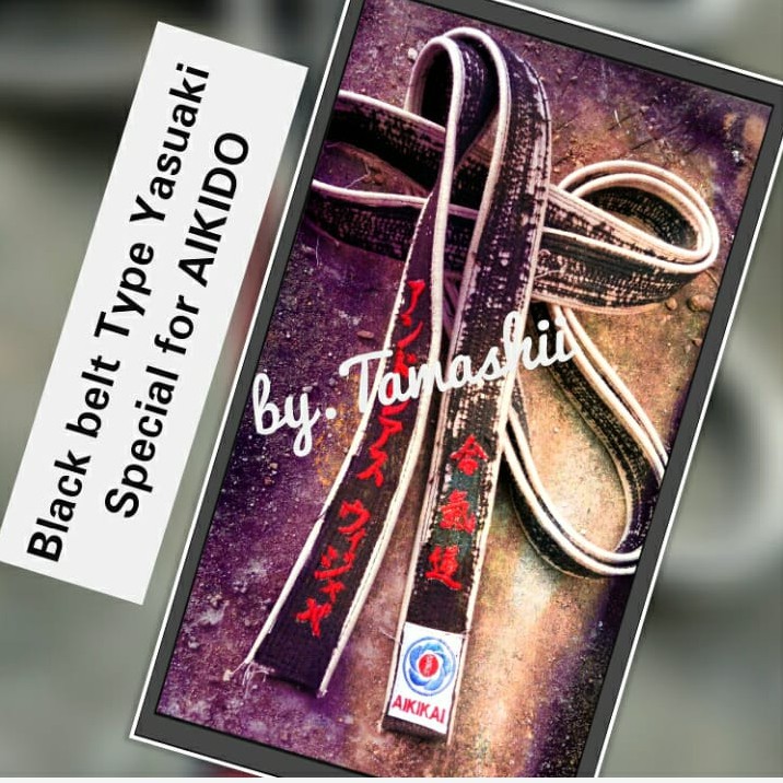 COD SABUK HITAM BELADIRI/BLACK BELT YASUAKI TYPE UNTUK AIKIDO,KARATE,JUJITSU DLL.