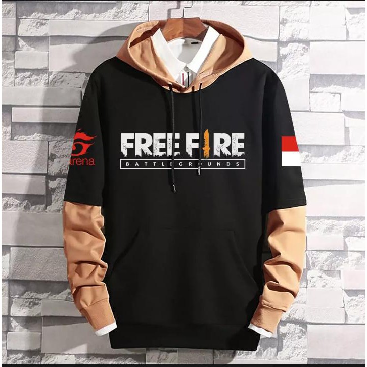 Jaket Hoodie FREE FIRE GARENA SIZE S M L XL