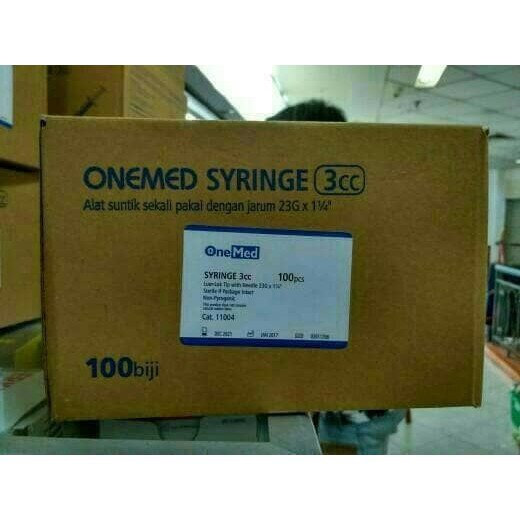 ONEMED SYRINGE 3CC/ALAT SUNTIK DAN JARUM 3CC/3ML