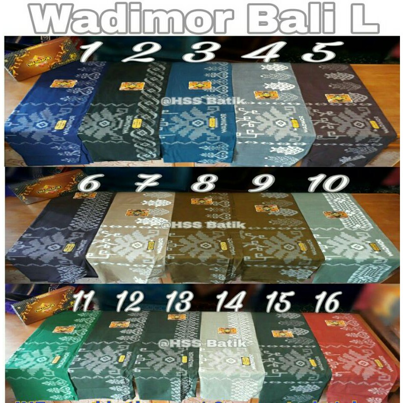 Sarung batik WADIMOR motif bali original