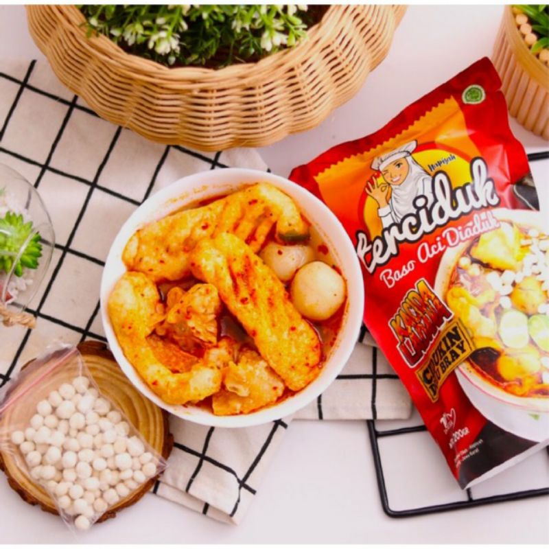 

baso aci terciduk napisah boci makanan instan