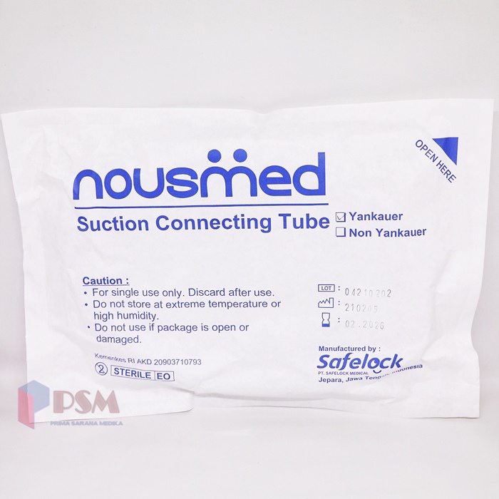 Surgical Suction Connecting Tube With Yankuer SCT Nousmed 300cm Steril