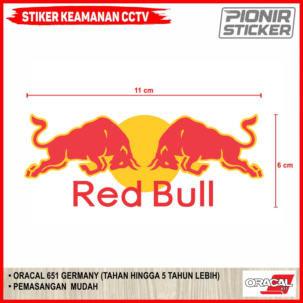 Stiker Redbull Cutting Sticker Redbull Matahari