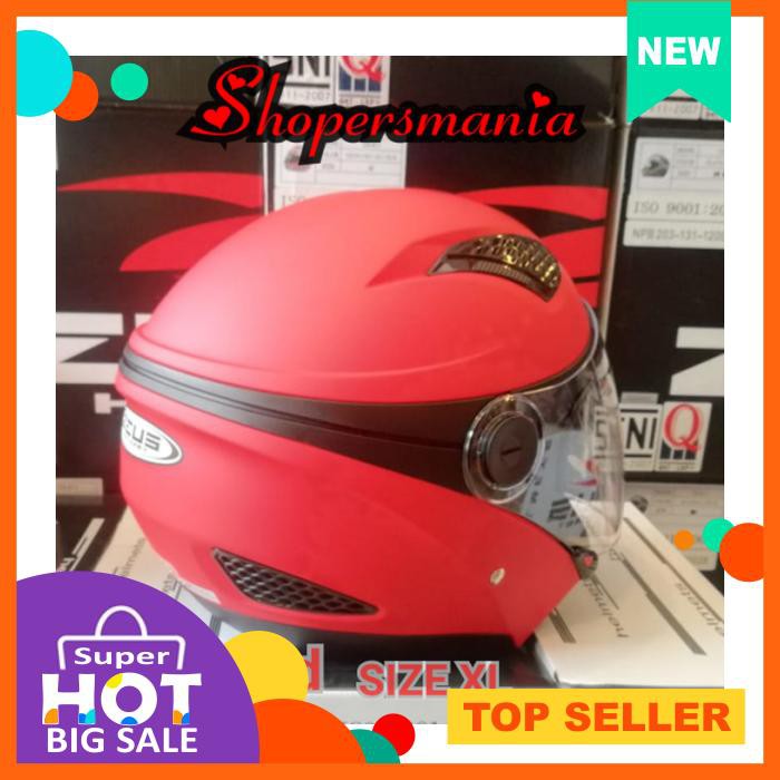 Helm Zeus Zs610 Matt Dred I Z610 Merah Doff