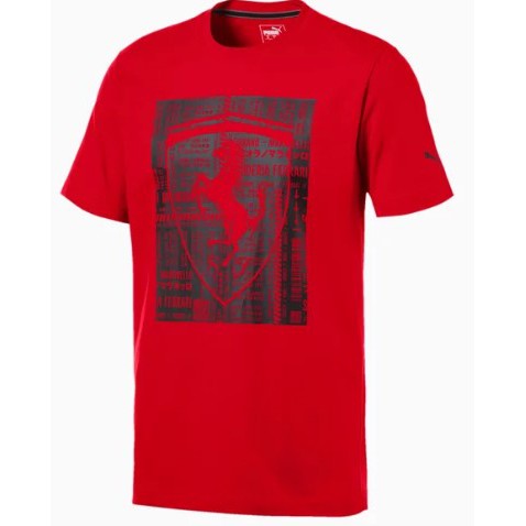 Kaos PUMA ORIGINAL Ferrari Big Shield Rosso Corsa BNWT