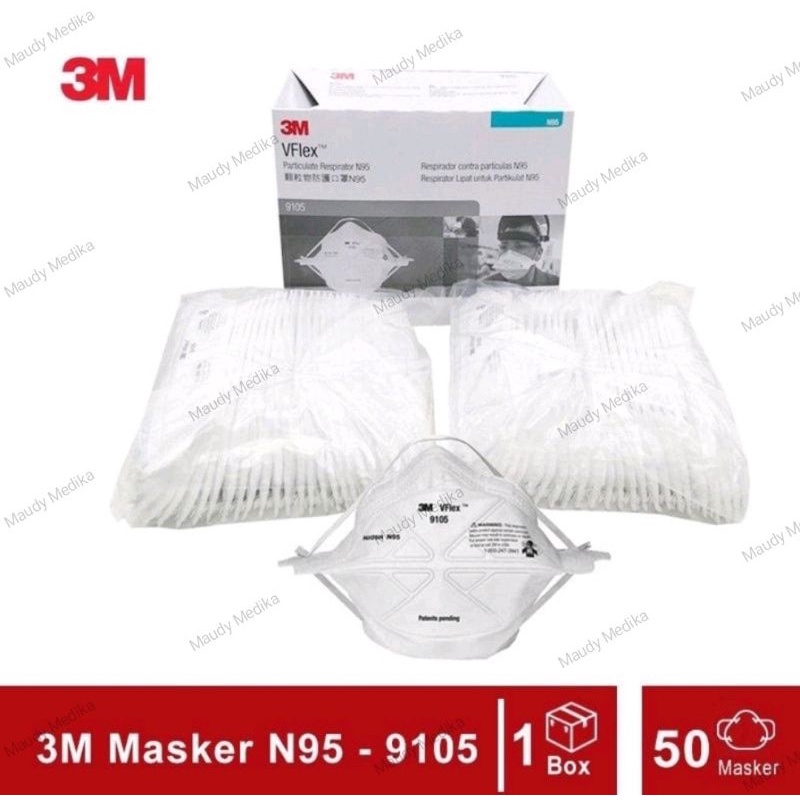 1pcs 3M VFlex Masker 9150   Masker N95 VFlex