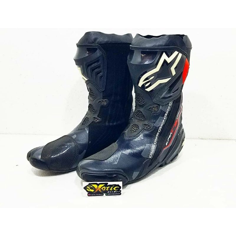 sepatu boots balap road race alpinestar alpinestars supertech not smx sidi dainese