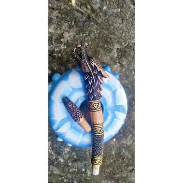 gagang pancing ukiran Naga