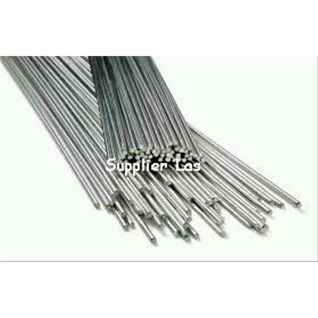 kawat las alumunium 1 meter 4043 / tig rod 2,4 mm aws 4043 limited sto