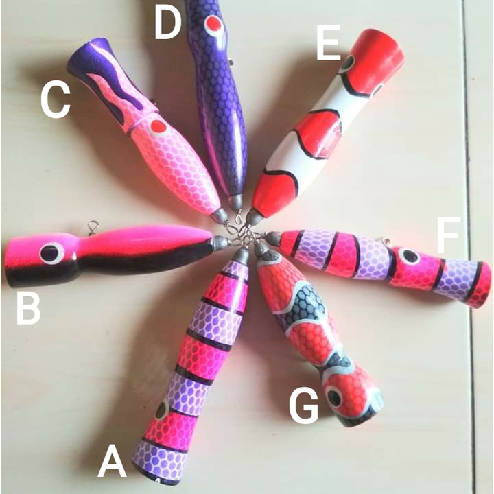 Popper 60 gram poper 60 gr Lure Popping Bahan Kayu