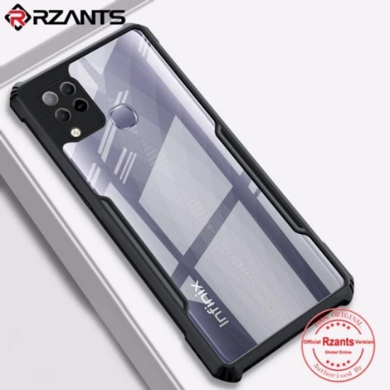 CASE INFINIX HOT 9 / 9 PLAY / 10 / 10S / 10 PLAY HARD SOFT CASING HYBRID ARMOR SILICON COVER CLEAR