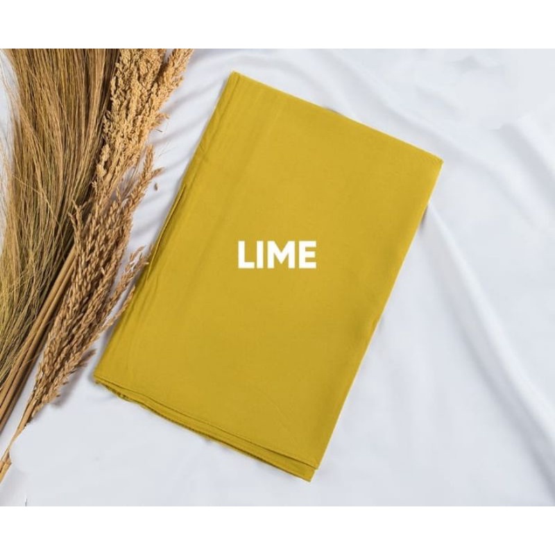 [175X75 CM] Jilbab Pashmina Polos Crepe Diamond Italiano Umama-Lime