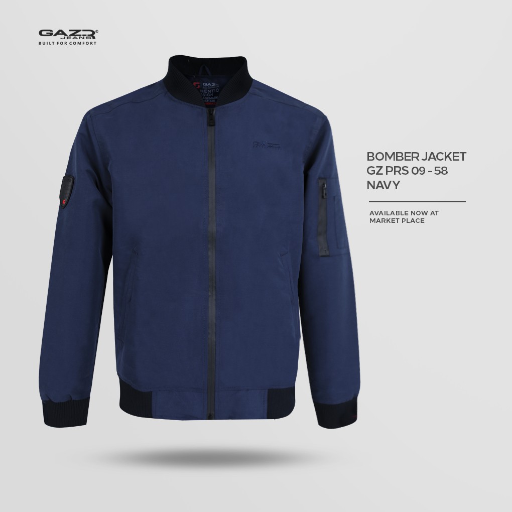 JAKET PRIA PARASUT GAZR ORIGINAL (PRS 09 58 NAVY)