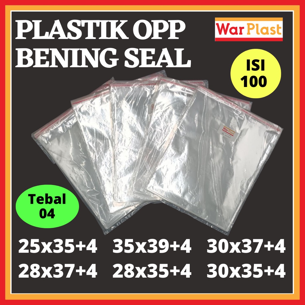 Kantong Plastik OPP Seal lem perekat kemasan baju kaos celana 28x38