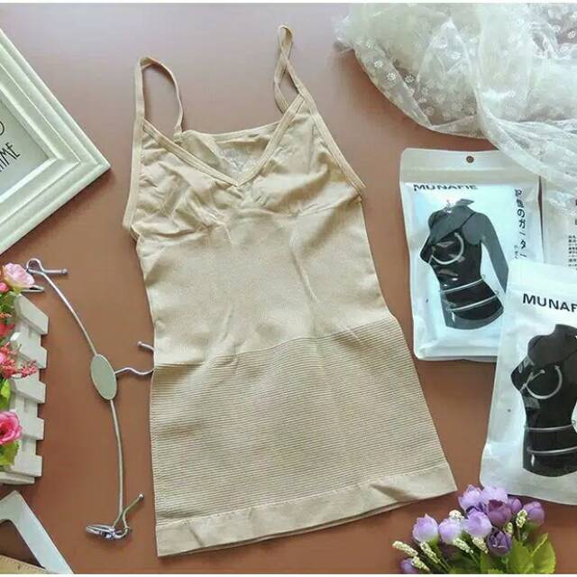 Munafie atasan camisol slimming body shaperasli import/tanktop korset