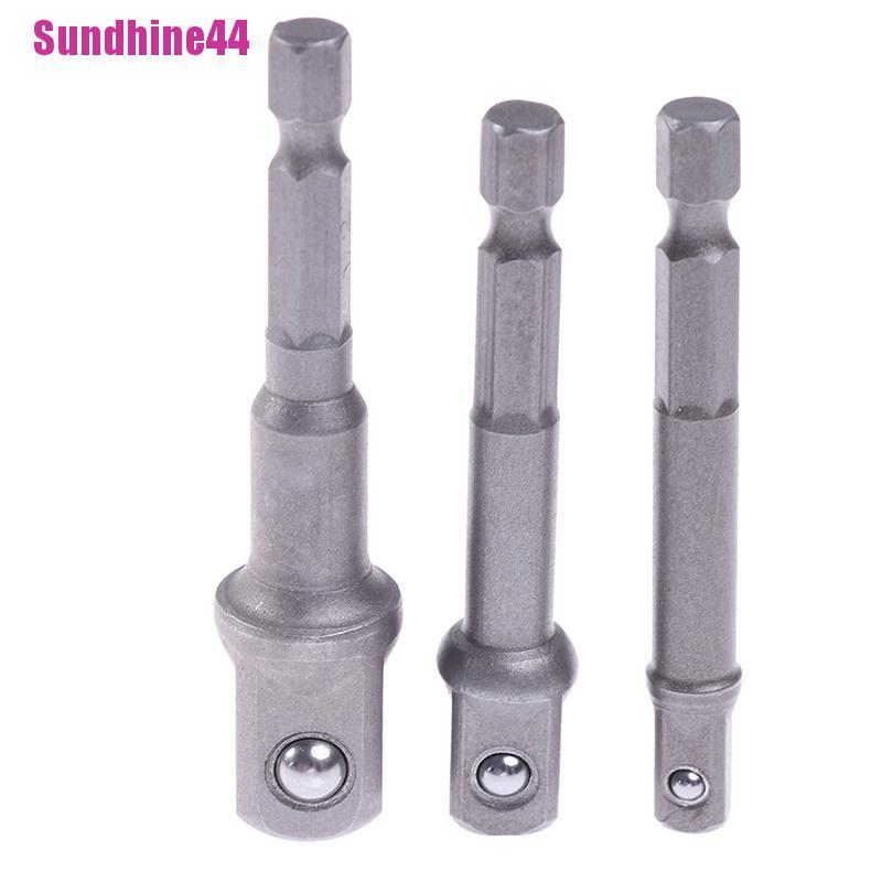 POWER Soket Adaptor Power Drill Ukuran 1/4 3/8 1/2 Inch Drive 1/4 Inch Hex Shank