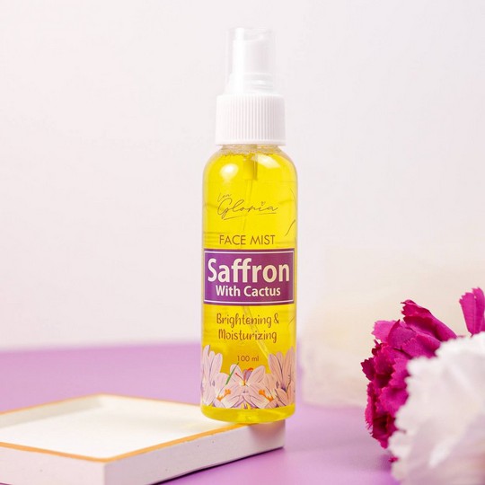 ⭐ BAGUS ⭐ LEA GLORIA TONER / FACE MIST SAFFRON WITH CACTUS 100ml BPOM | Jicama Greentea Lemon Rose