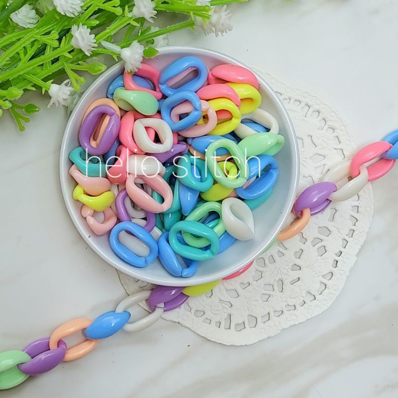 25 gr Mote Manik Rantai Akrilik