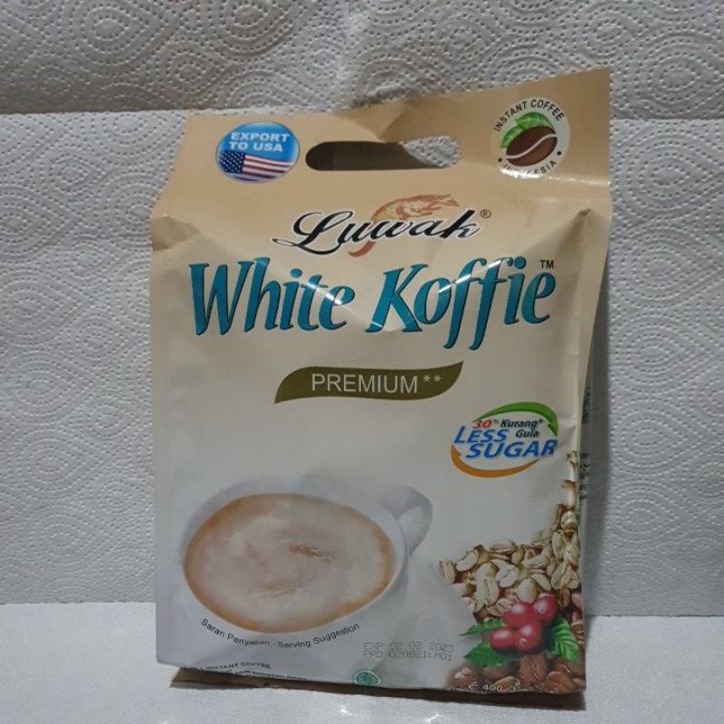 

Kopi luwak less sugar 20 sachet
