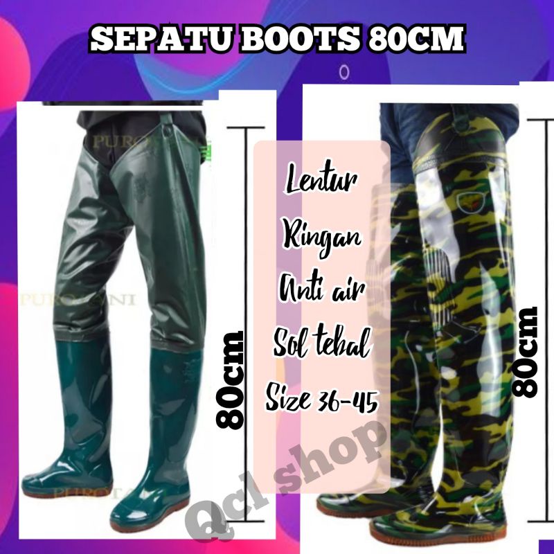 BOOTS KARET PANJANG ((80CM)) KUALITAS TERBUKTI SEPATU SAWAH SEPATU BOOTS KARET ((80CM))