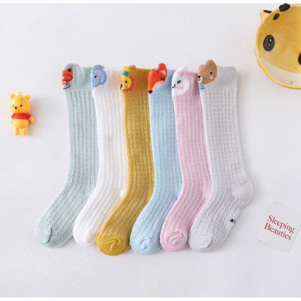 Kaos Kaki Jaring Panjang Karakter Lucu Hewan / Kaos Kaki Korea / Kaos Kaki Import / Baby Socks Kids