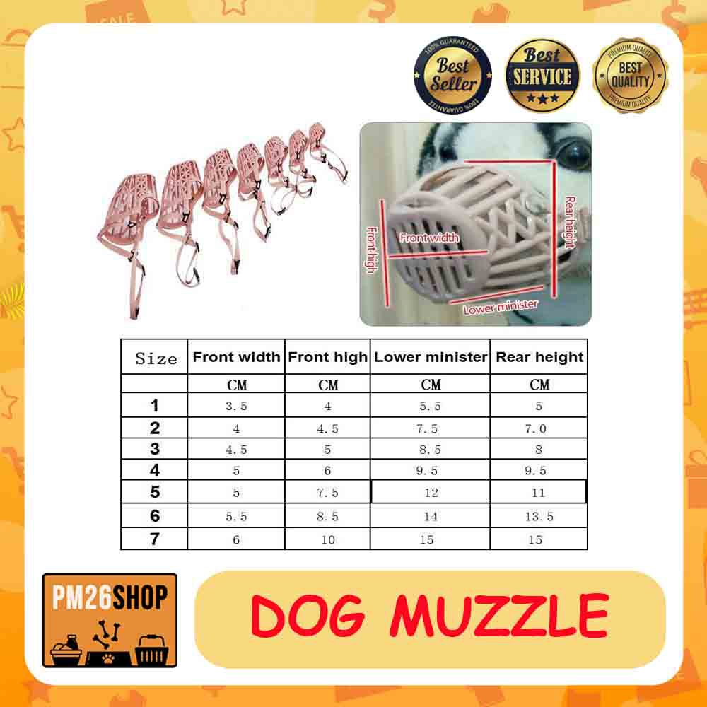 Dog Muzzle Berangus Anjing Berongsong Anjing Penutup Mulut Anjing