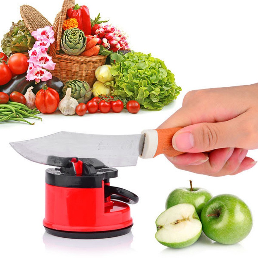 Alat Pengasah Pisau Dapur  Praktis Knife Sharpener With Sunction Pad