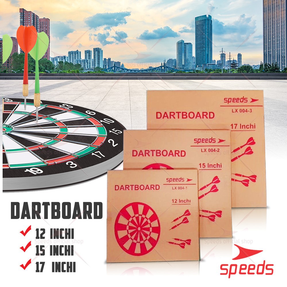 SPEEDS DART Papan Dart Board Game Pro Panahan Dinding  12inch 004-1