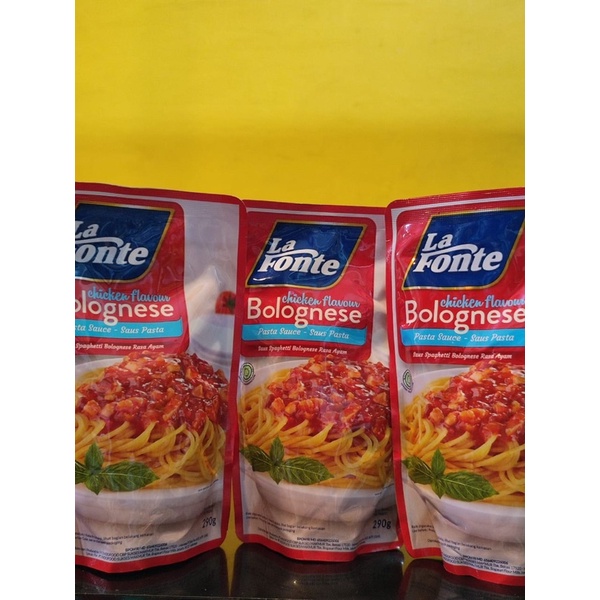 

la fonte saus spagethi ayam/sapi kemasan 290gr