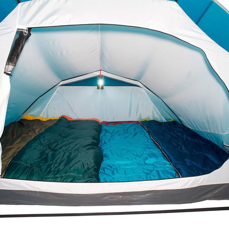 QUECHUA Arpenaz Family 4 Dome Tent Tenda Camping Keluarga Untuk 4 Orang Original - Fresh Blue