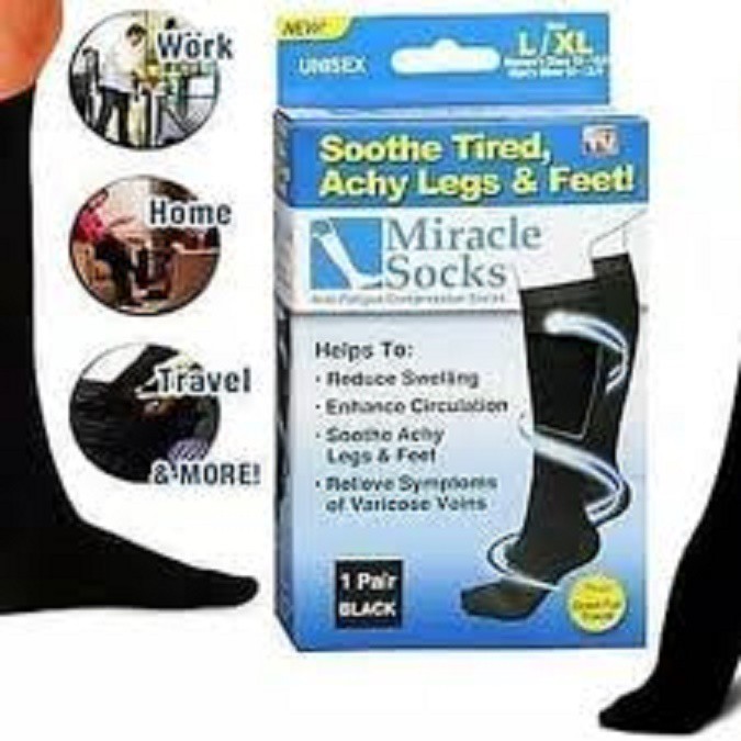 Kaos kaki varises Miracle Socks/Kaos Kaki Kompresi Unisex Anti Bengkak/Kaos kaki anti lelah