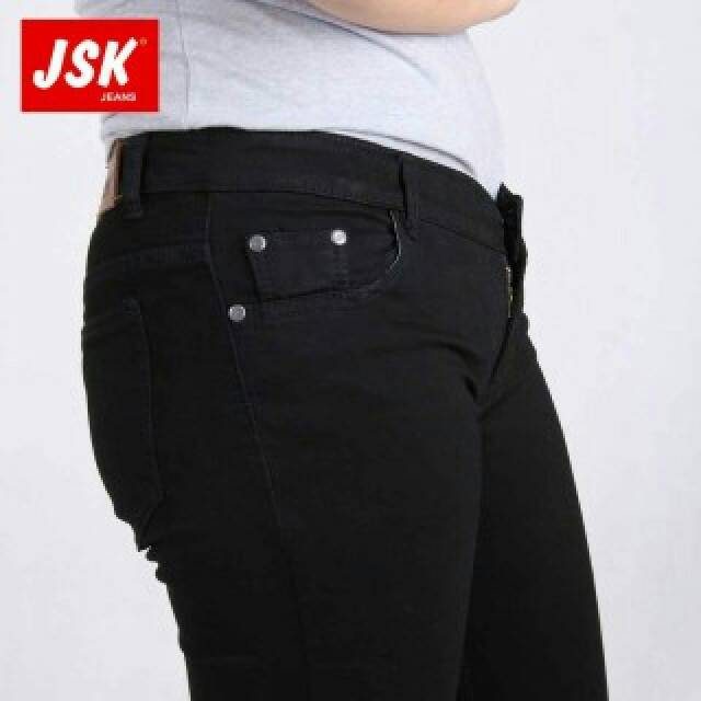 Celana Panjang SkinnyJeans Wanita / Celana Model Pensil JSK 3107 Cewek/Elegan/Polos/Gaul/Hitam/Top