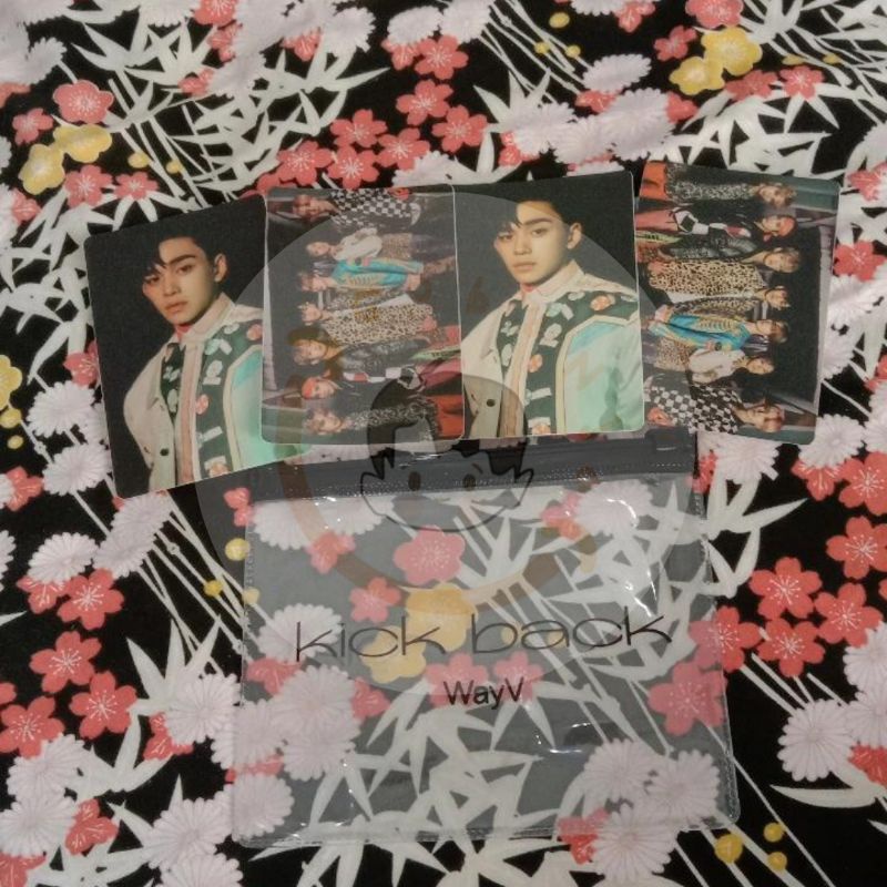 4 PC + 1 POUCH STICKER WAYV KICKBACK LUCAS, GROUP & POUCH