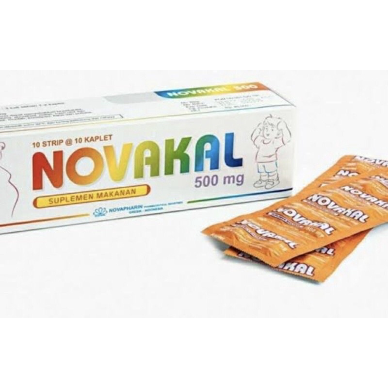 Novakal Calcium lactate murah / novakal box / novakal strip