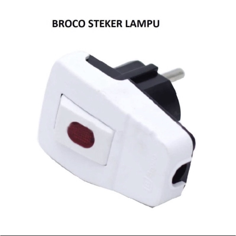 Broco Steker Lampu Arde Original / Steker Lampu Broco Asli